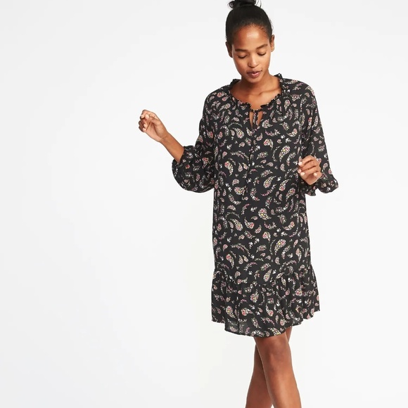 Old Navy Ruffled Georgette Swing Dress for Women - Picture 2 of 3